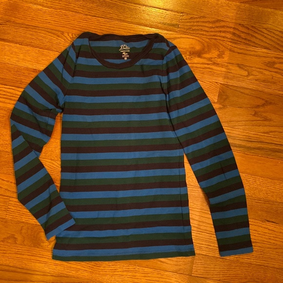J crew striped long sleeve tee. VGUC - Picture 1 of 3